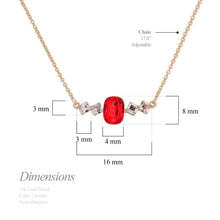 Load image into Gallery viewer, Birthstone July Ruby Pendant Necklace