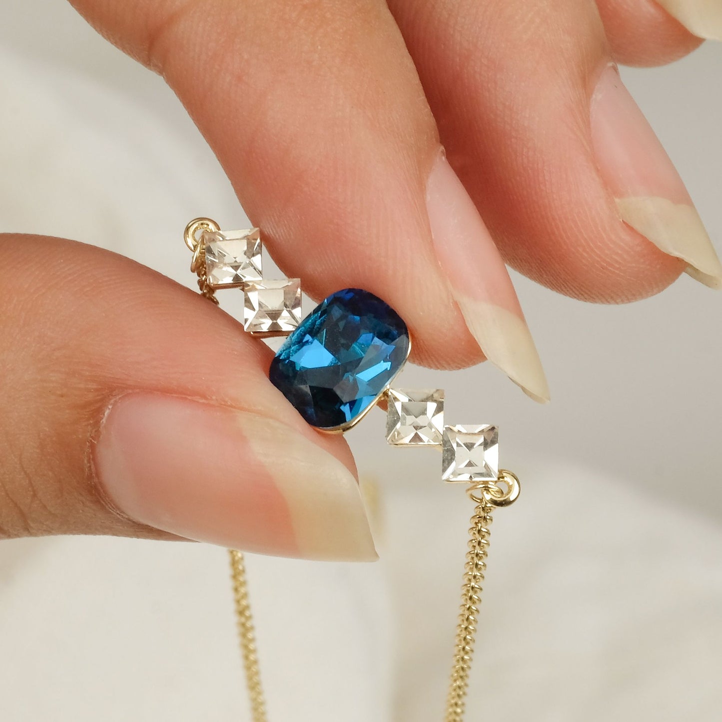 Birthstone September Sapphire Pendant Necklace