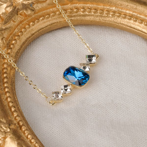 Birthstone September Sapphire Pendant Necklace