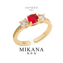Load image into Gallery viewer, Red Crystal Sayoko Ring