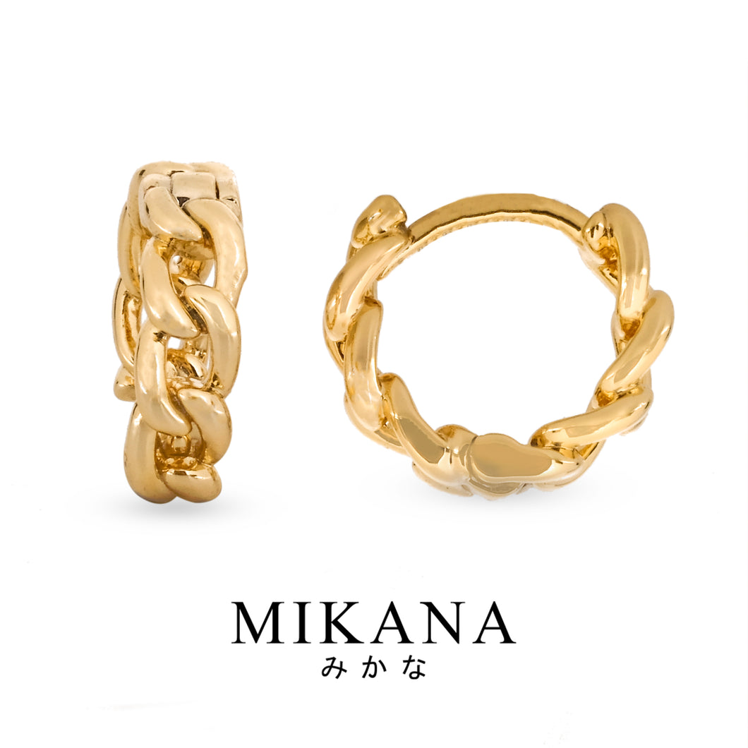 Mina Hoop Earrings 18K Gold Plated