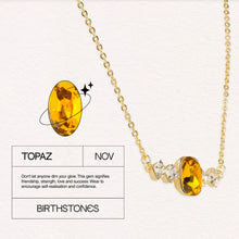 Load image into Gallery viewer, Birthstone November Topaz Pendant Necklace