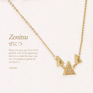 Demon Slayer Zenitsu Inspired Pendant Necklace