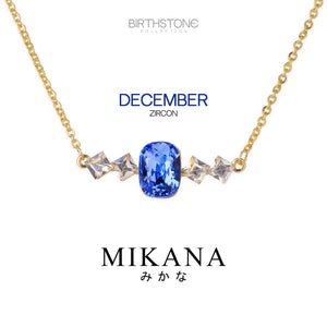 Birthstone December Zircon Pendant Necklace