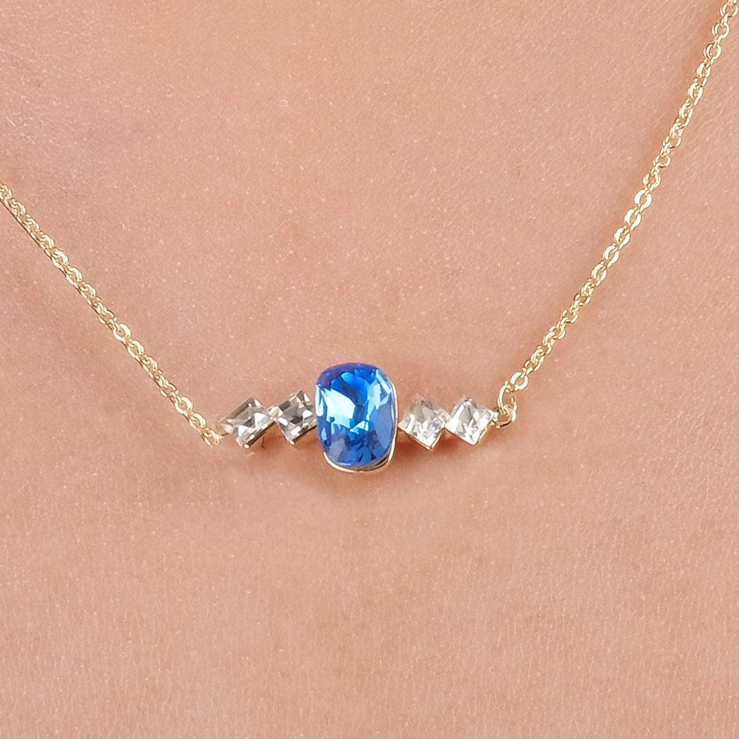 Birthstone December Zircon Pendant Necklace