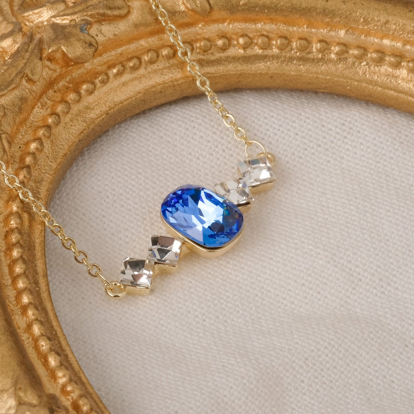 Birthstone December Zircon Pendant Necklace