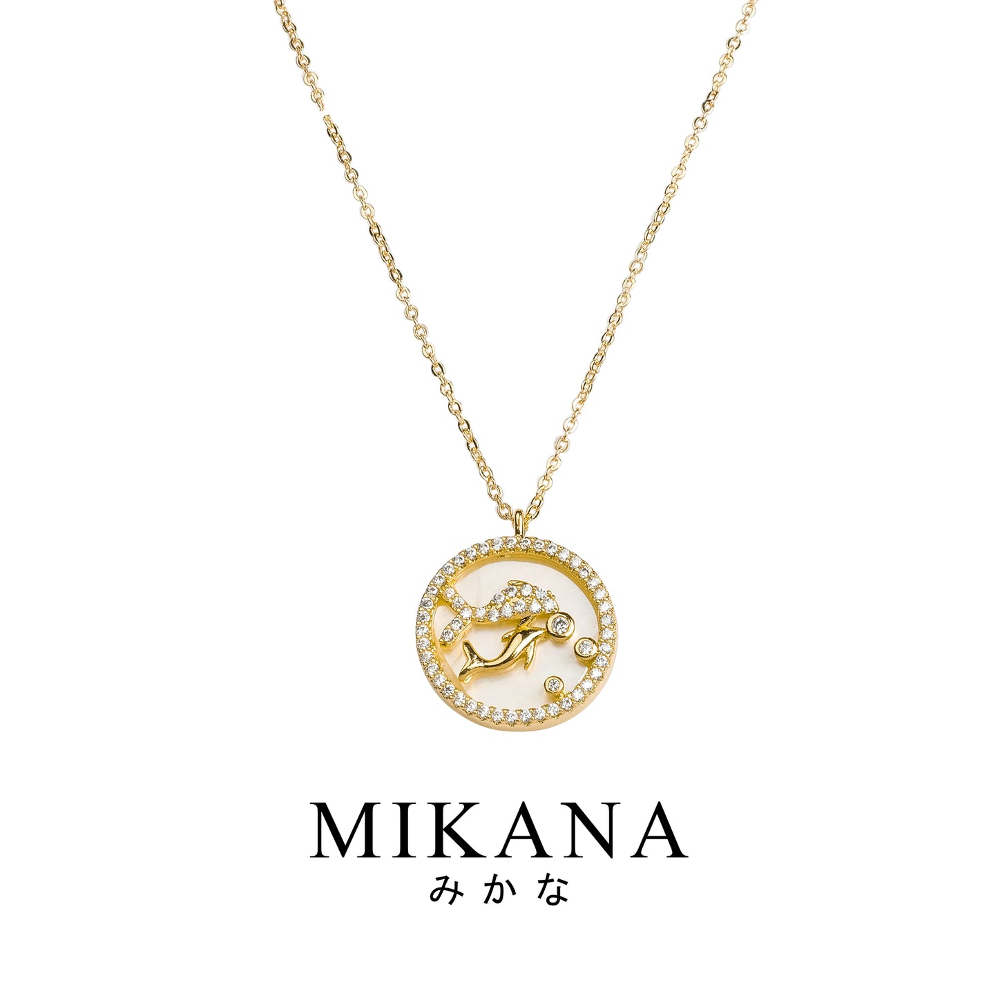 Zodiac Pisces Uoza Pendant Necklace