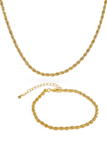 Load image into Gallery viewer, Classic Rope Chain Jewelry Set